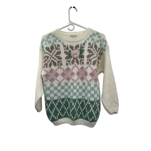 Vintage Shenanigans Sweater Womens M Used Knitted by Hand - Picture 16 of 16